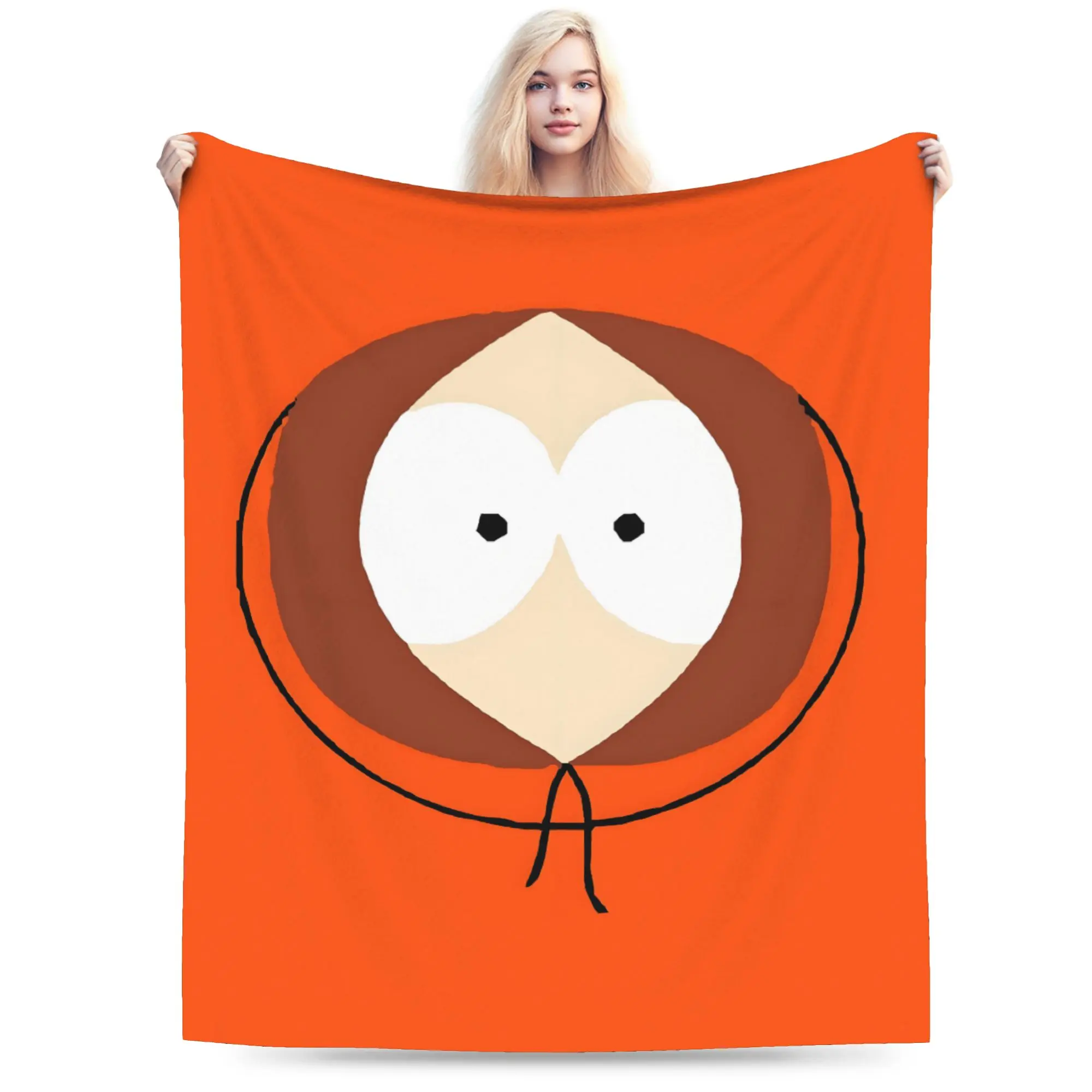 Custom Kenny McCormick Blanket 3D Printed Soft Flannel Fleece Warm South Parks Throw Blankets for Travel Bedding Sofa Bedspreads