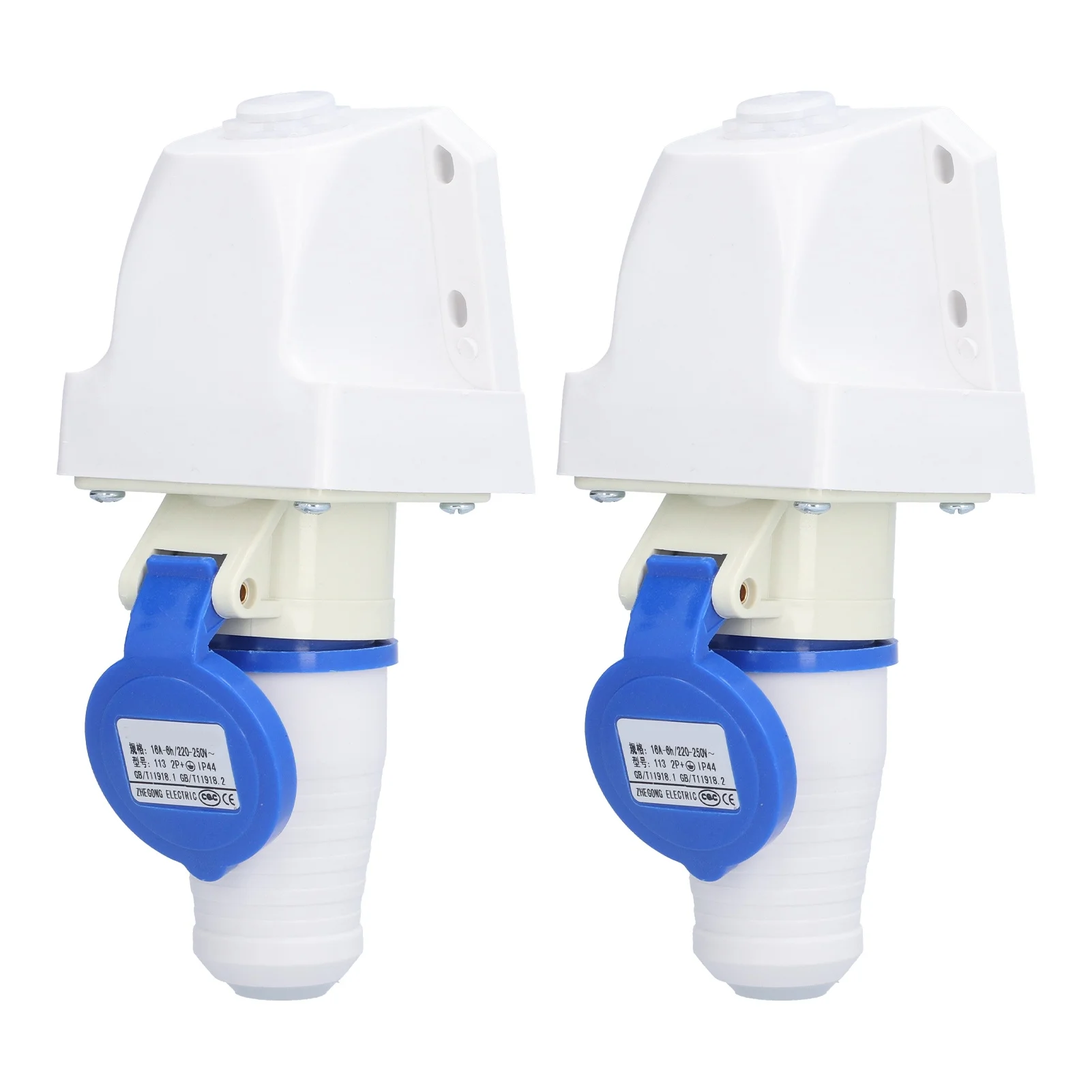 2 Set Industrial Plug Socket 3 Pin Circular Power Connector Accessories 220250V 16A 2P+E