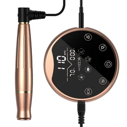 Professional P90 Tattoo Machine Mirror Panel Microblading Coil Spinning Pen For Eyebrows And Lips Permanent Makeup Tattoo Artist