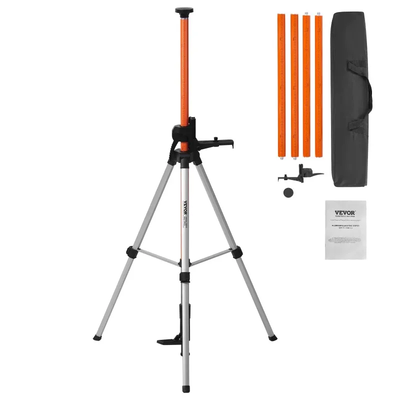 

Laser Level Tripod 1/4"-20 & 5/8"-11 Thread Mount 40.94-133.85 Height Adjustment with Level Bubble Heavy-duty Stand
