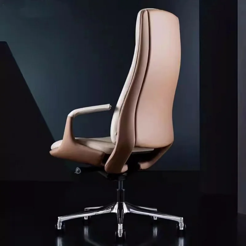 

Итальянское офисное кресло класса люкс, из натуральной кожи, для руководителя, с функцией откидывания спинки, удобное для работы за компьютером.