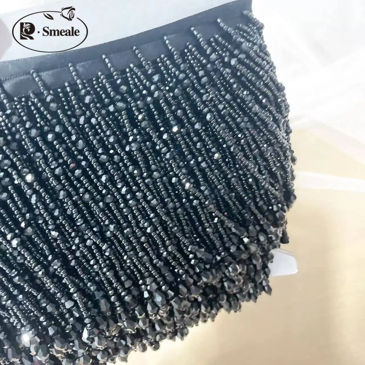 .5 colori, accessori per abiti con nappe a tubo, finiture in pizzo, abiti da sposa e da sera, decorazioni con perline, RS24463-2