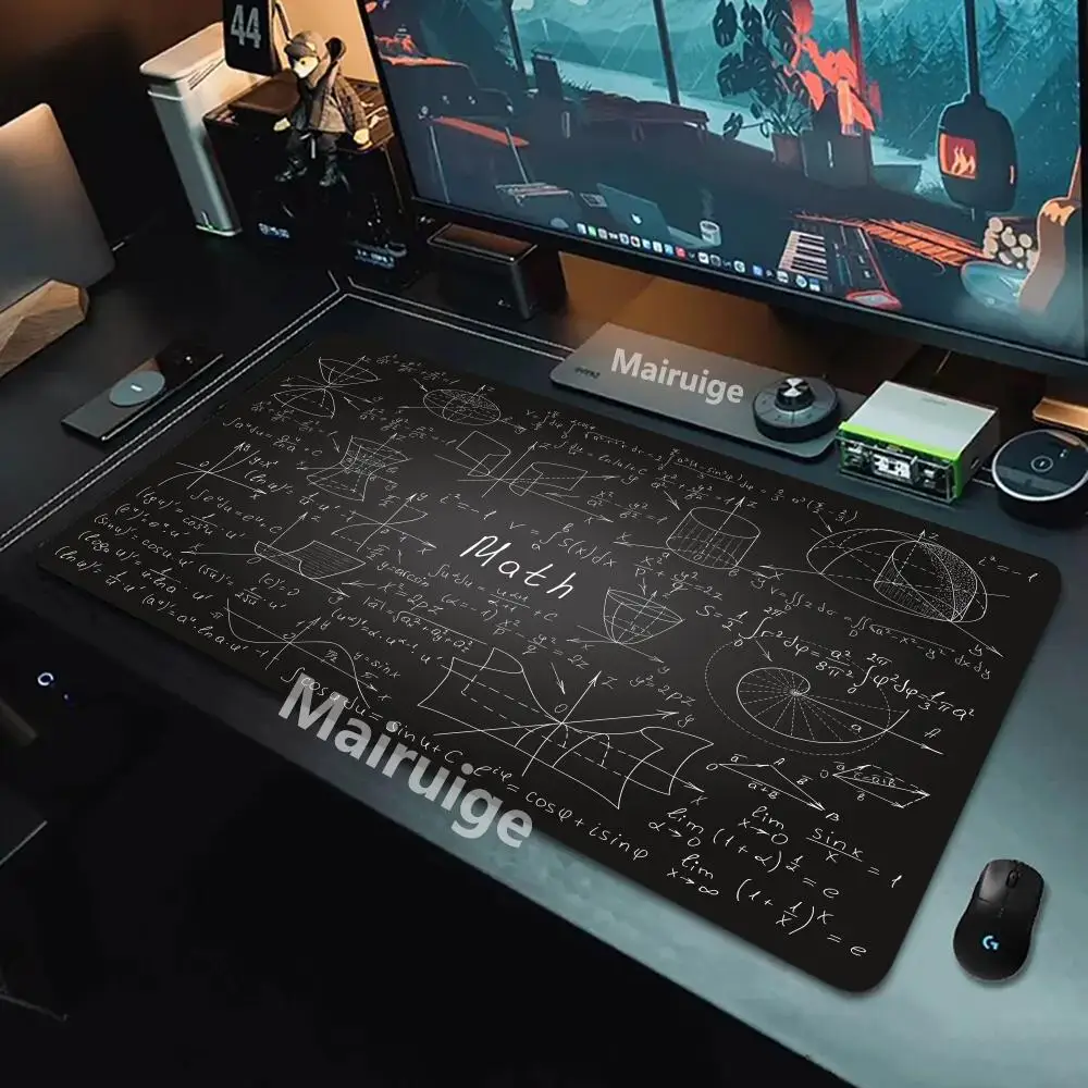 العلوم صيغة ماوس الوسادة لطيف الرياضيات وسادة مكتب تمديد الألعاب اكسسوارات لوحة المفاتيح الحصير ألعاب كبيرة عدم الانزلاق Mausepad 800x400