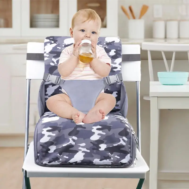 Asiento de refuerzo de espuma para niños pequeños, cojín de refuerzo para silla para niños de 6 a 36 meses, cojín de refuerzo para mesa de comedor, lavable, antideslizante para el hogar