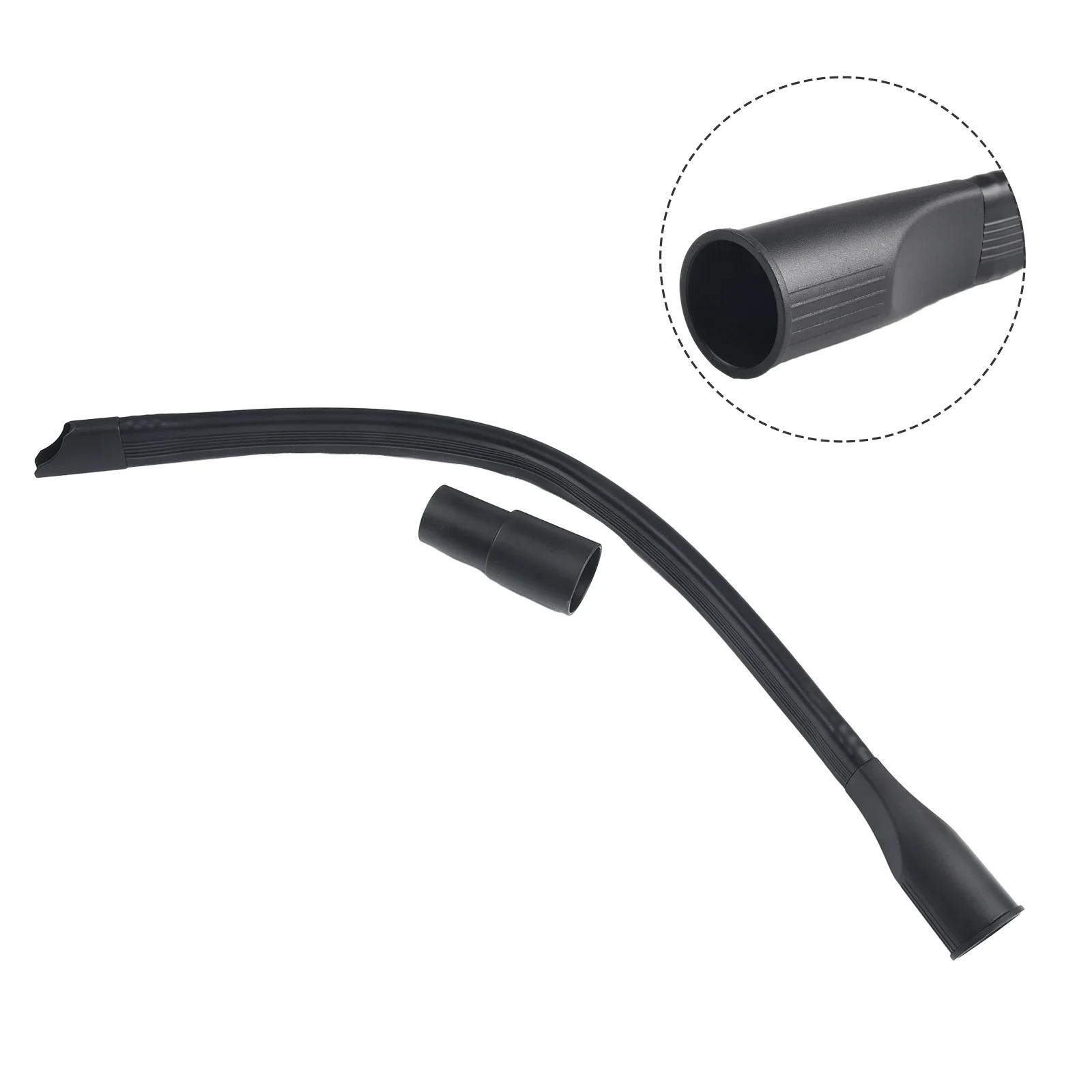 Vacuum Cleaner Crevice Tool Flexible Hose Adapter Versatile Cleaning For Narrow Gaps Home Appliance Accessories 35-32mm Black