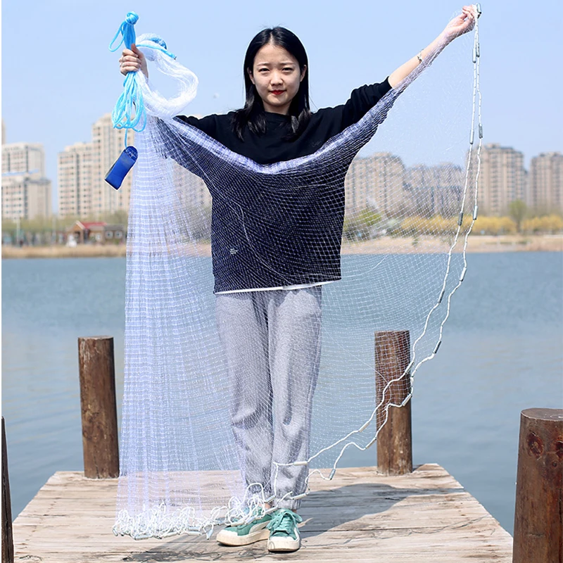 Hand Casting Nets Fishing Nets Reinforced Tire Lines Colorful Netting For Sea Floating Fishing Net For Steel Head Catfish Bass