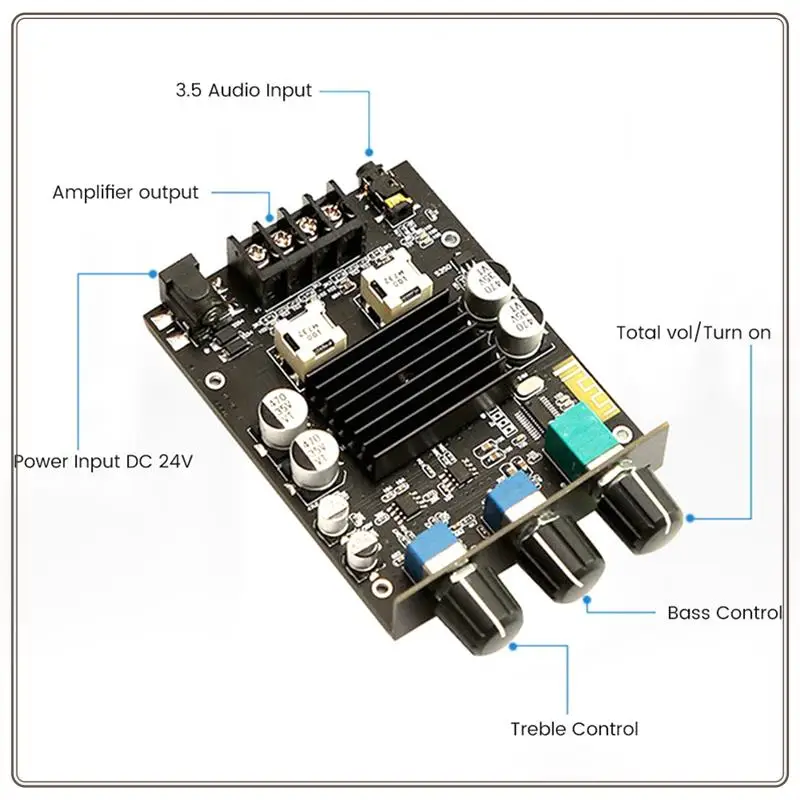 信頼性の高い HIFI TPA3116 Bluetooth アンプオーディオボード 100Wx2 クラス D デジタルサウンドアンプ 2.0 ステレオアンプパワーアンプ D