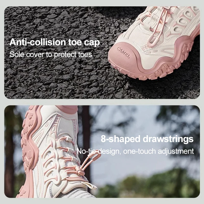 GOLDEN CAMEL Outdoor Hiking Shoes Breathable Water Sandals Non-slip Wear-resistant Sport Ladies Shoes for Women 2025 Summer