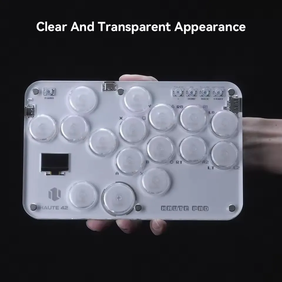 ABS Frosted Keycap Combat Keyboard With RGB Lighting, Four-way Mmovement Support, Customized Plastic Screen, No Lever Controller