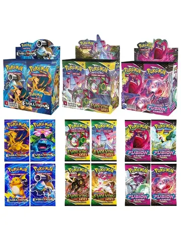 40/360Pcs Box Pokemon Card Scarlet & Violet Prismatic Evolutions English Booster Battle Carte Trading Collection Cards game card