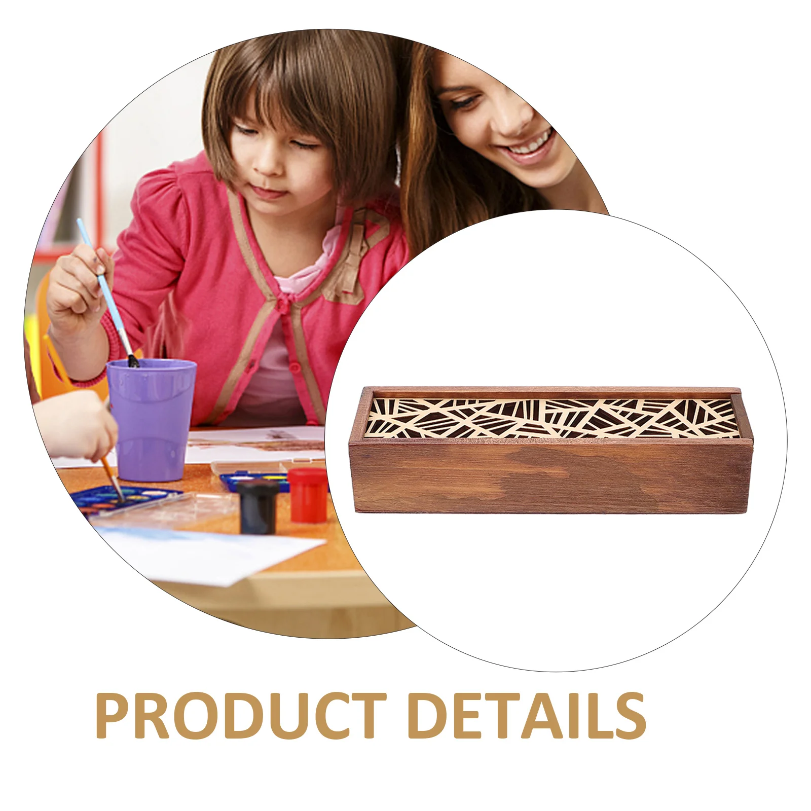 Pencil Storage Container Multipurpose Oblong Box Pen Storage Box Convenient Pen Box Stationery Container