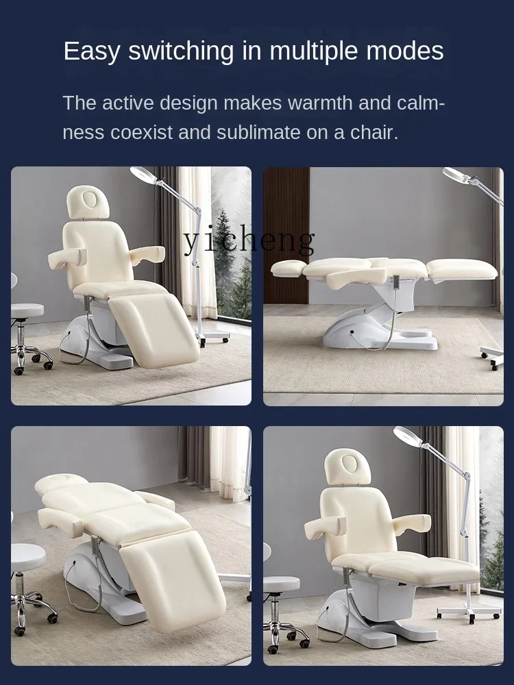 v2 Electric Body Massage Tattoo Couch Folding Micro Plastic Injection Bed Automatic Lifting