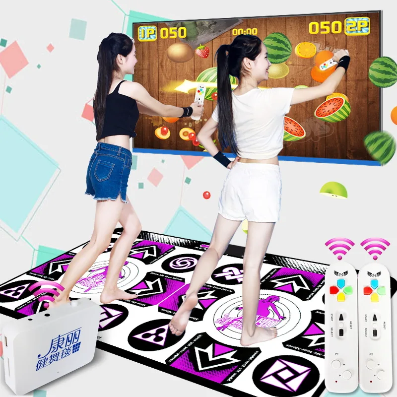 2.4G Wireless (non-infrared Induction) Double TV Computer Dual-purpose Somatosensory Game Dance Blanket