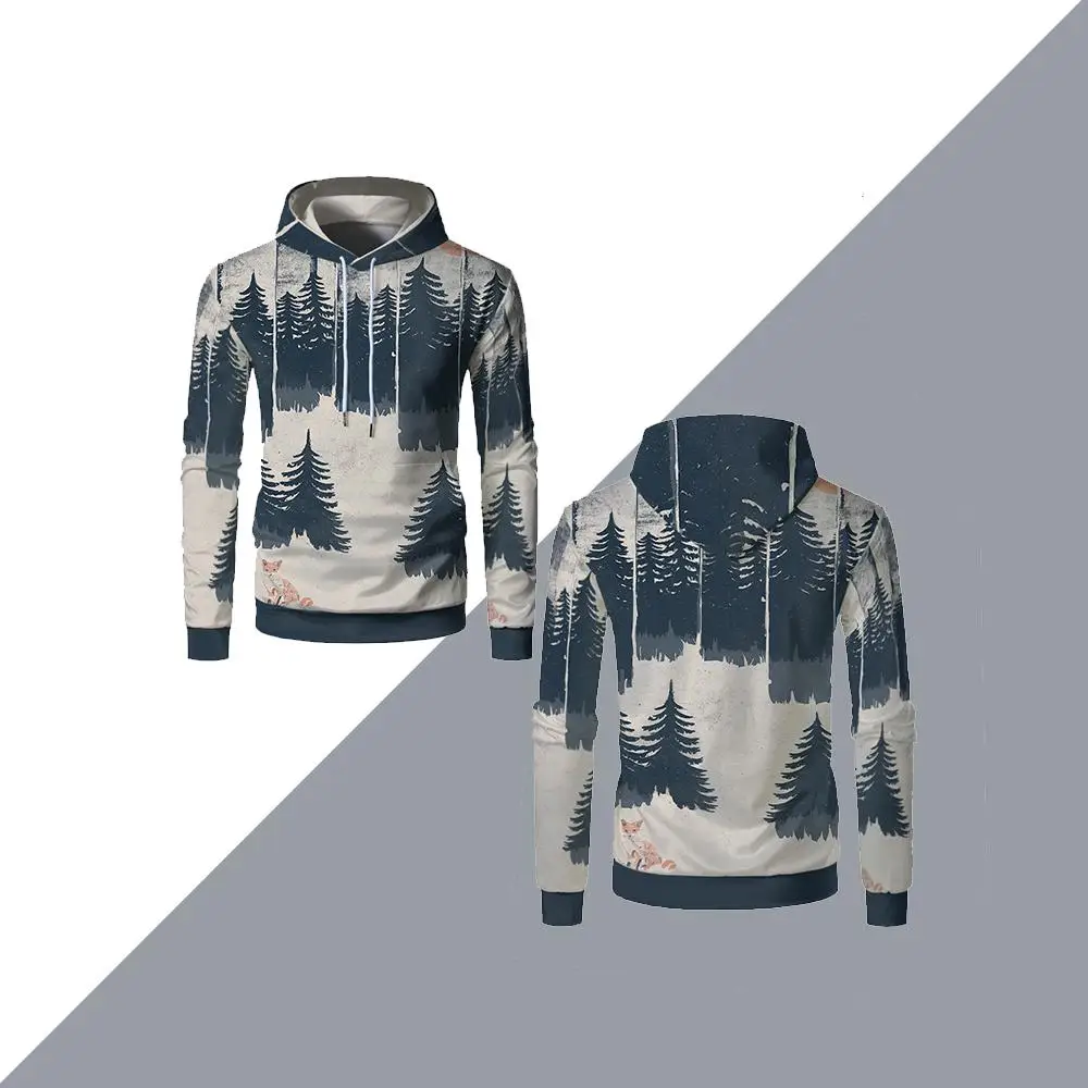 

Spring And Autumn Outdoor Adventure Pattern Print Hoodie Sports Fashion Personality Sweatshirt Men's And Women's Warm Sweatshirt