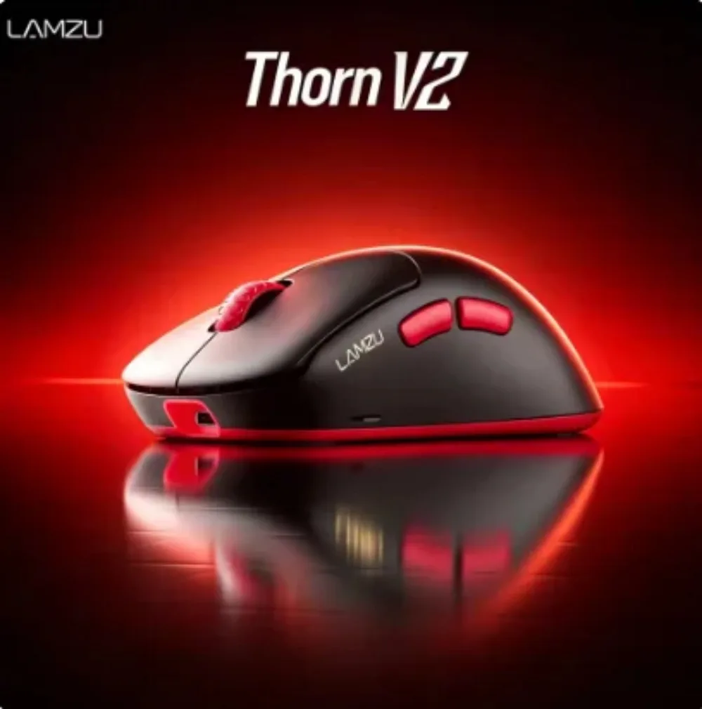 LAMZU Thorn V2 Dual Mode Wireless Gaming Mouse PAW NEXT 8K 55g Lightweight Ergonomic Nordic 54H20 Gaming Accessories Gifts