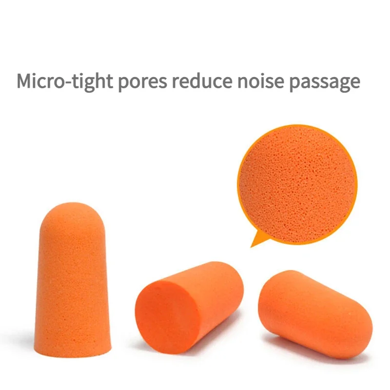 Imagem -04 - Plugs para Dormir Ear Plugs Anti Ruído Cancelamento Ear Plug High Density Esponja Earplugs Proteção Auditiva do Sono Protetor Auriculares Anti Ruido Tampao de Ouvido Dormir Proteção Auricular 10 Pares