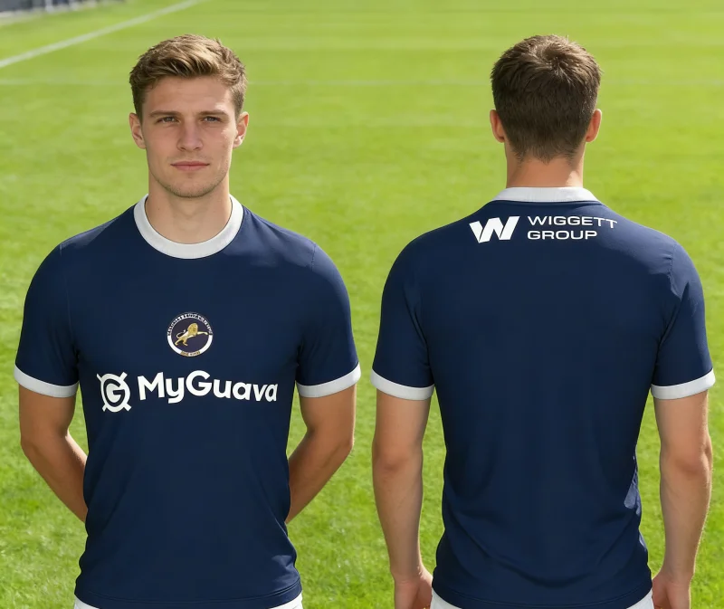 2026 Englischer Fußball Millwall Heim- und Auswärtstrikots Herren Schnelltrocknende Atmungsaktive Sport-T-Shirts Neue Strandkleidung Surf-T-Shirts