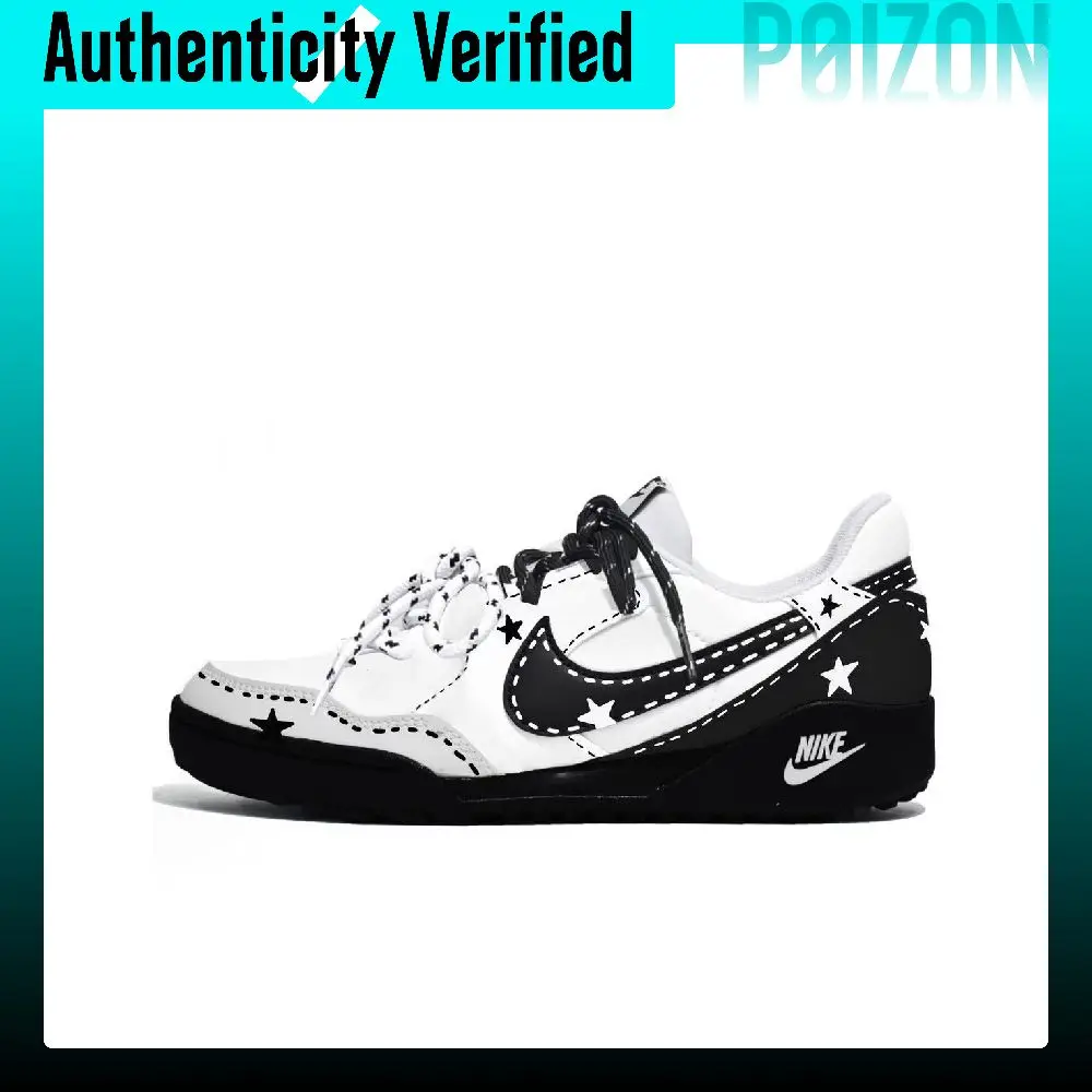 Nike Terra Manta Falling Galaxy, Star Island Creations Low top Skateboard Shoes Women's Black White HQ1940-100(Team2427-)