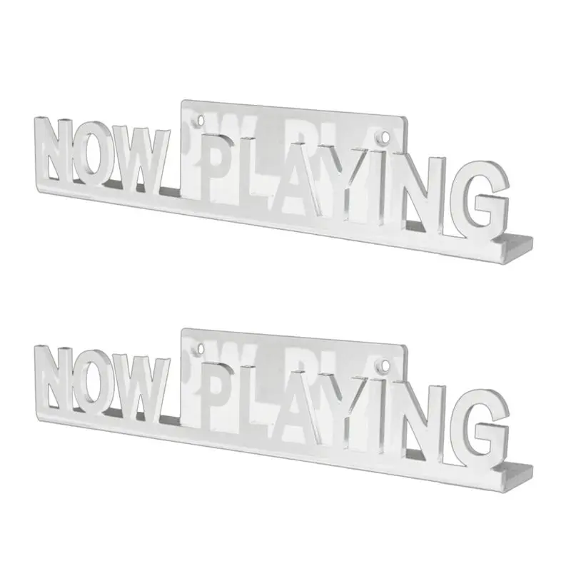 حار Sale-2X جدار جبل CD سجل عرض موقف الآن اللعب الاكريليك مسجل فينيل الرف للديكور المنزل الأبيض #1