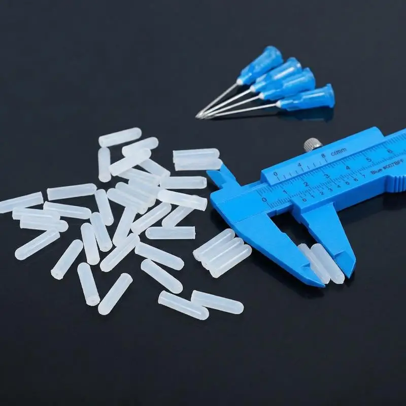 15pcs Special Silicone Plug Head Use Dispensing Syringe Needle Seal Prevent Glue