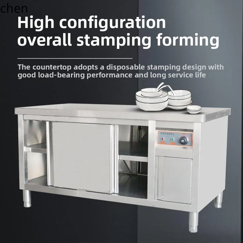 ZML thermal insulation heating dish equipment workbench hot air circulation disinfection cabinet stainless steel dish warmer
