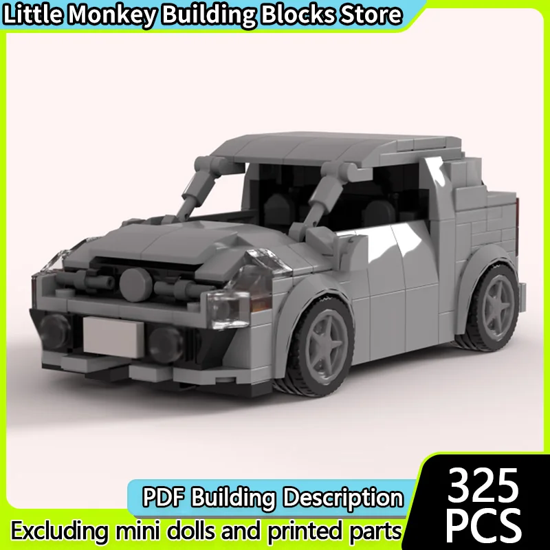 

Модель скоростного гоночного автомобиля MOC, строительные кирпичи, Corsa D, лифт, седан, модульная технология, детские праздничные подарки, сборка игрушек, костюм