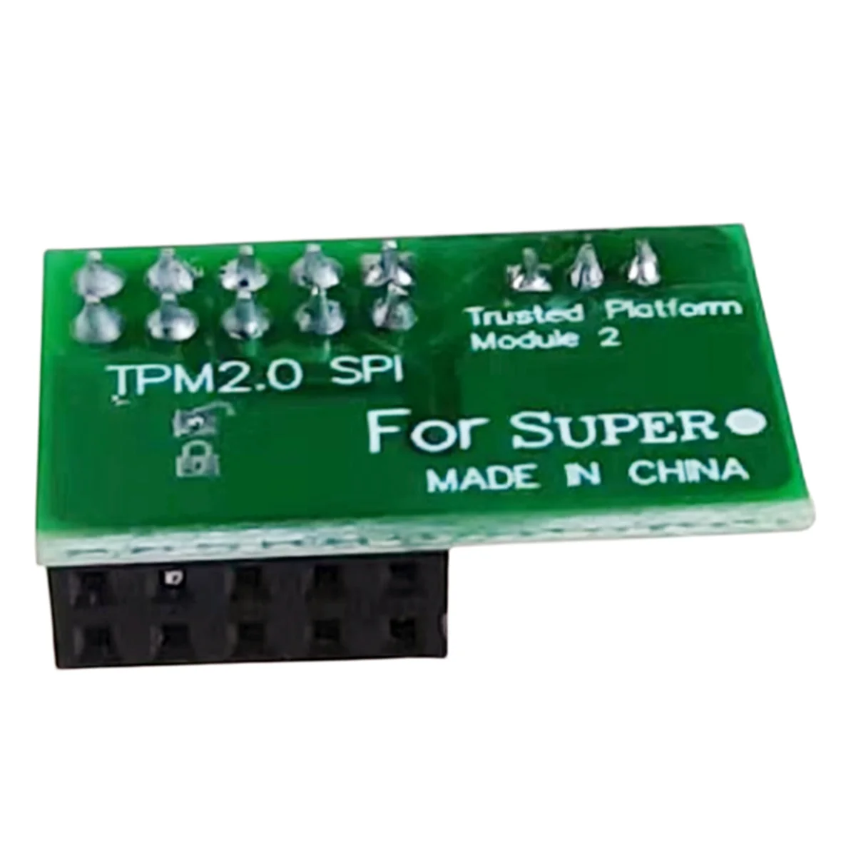 Unique! For SuperMicro-AOM-TPM-9670V-S Vertical TPM 2.0 9-Pin