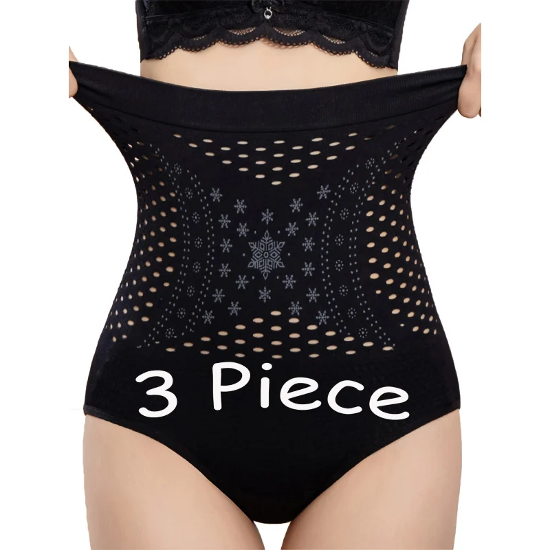 3PCWomen's Seamless Shapewear Bodysuit Tummy Control Slimming Full Body Shaper Compression Jumpsuit Underwear for Daily Wear
