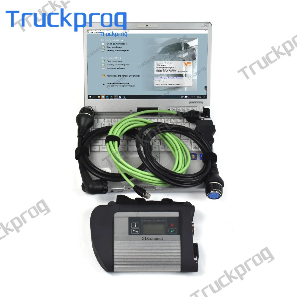 For Benz MB STAR SD C4 WIFI With CF C2 Laptop Multiplexer MB Star Sd C4 Auto Truck Diagnostic scanner Tool