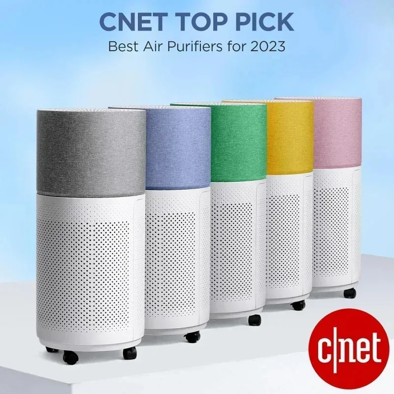 DD2CCleanForce. ® أجهزة تنقية الهواء للمنزل وغرفة كبيرة تصل إلى 2550 قدمًا، منقي هواء HEPA WIFI، صديق للحساسية ®     معتمد، راي، علي