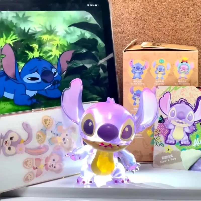 Miniso Disney Stitch Cool Transformer Series Blind Box, Kit de garaje moderno y versátil, adorno de escritorio, regalo especial para niños