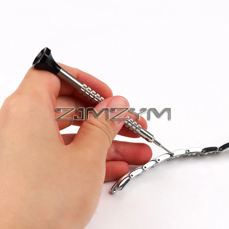 Tournevis de montre en acier inoxydable, tailles assorties, tournevis précis, Kit d'outils de réparation de bijoux pour horloger bijoutier 5 pièces/ensemble