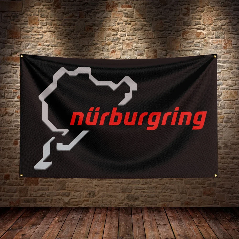 3X5Ft Nurburgrings Flag Polyester Printed Car Banner For Decor