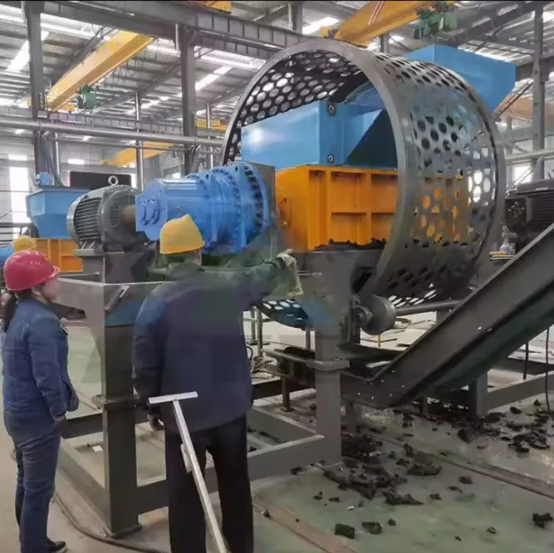 Full Automatic Factory Price Complete Used Tire Cutter Shredder Machine Production Line Waste Tire Recycling Machines in Germany