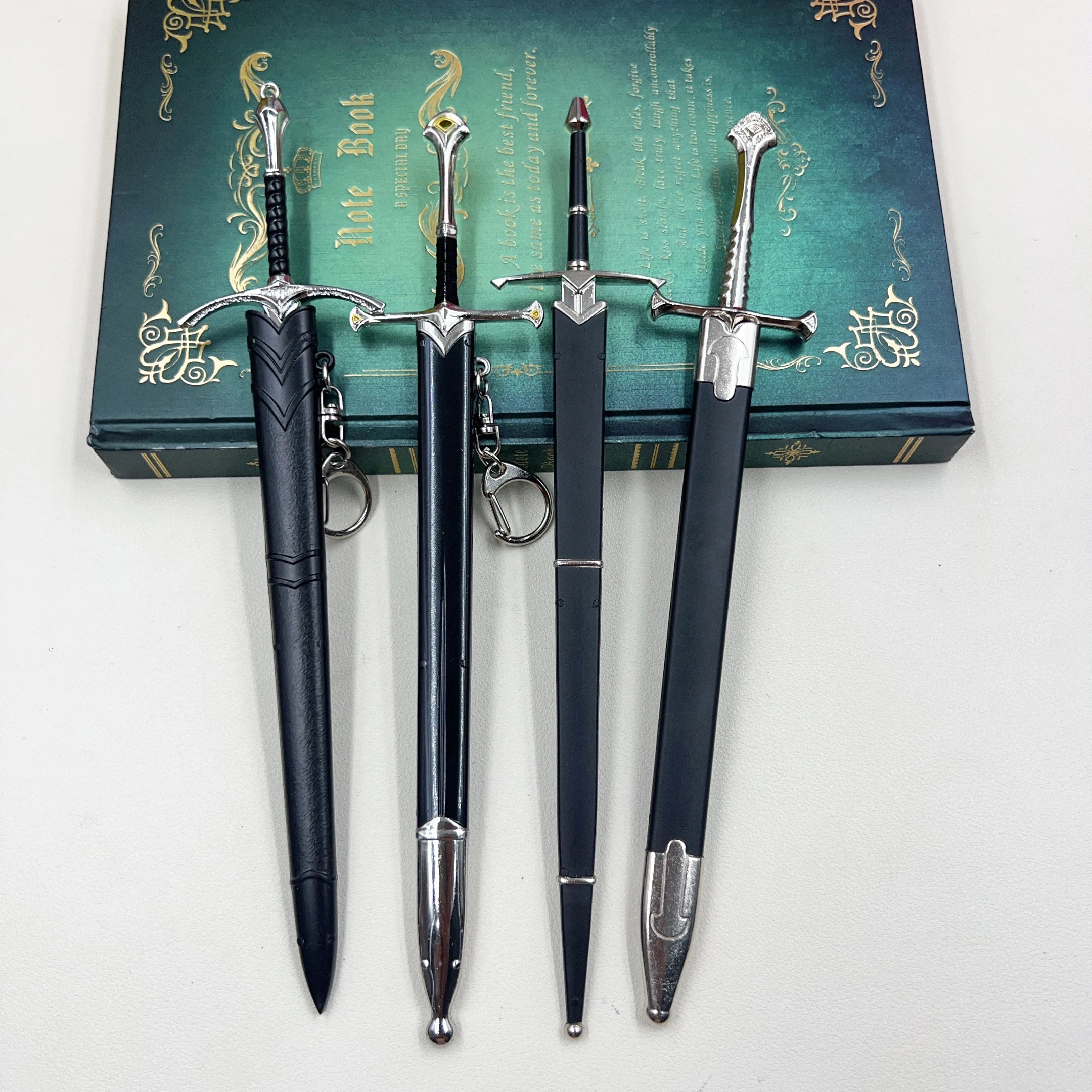 22 سنتيمتر سيف Narsil المفاتيح مجموعة LoTR الهوبيتس الفيلم الأجهزة الطرفية القرون الوسطى البهجة غاندالف ميثراندير السيف نماذج اللعب #3