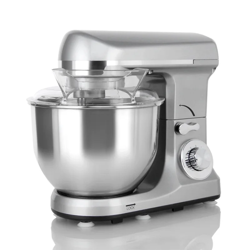 

1000W 5.7L Stainless Steel Rotating Bowl 6 Speeds Kitchen Stand Food Mixer