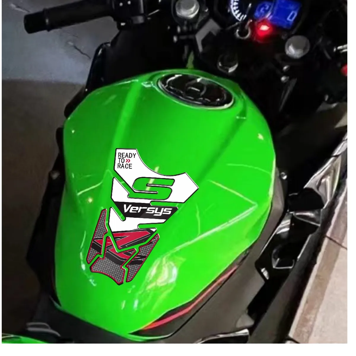 3D Motorcycle Fuel Tank Cap Pad Protector Stickers Decals For KAWASAKI VERSYS 650 1000 X300 KLE1000