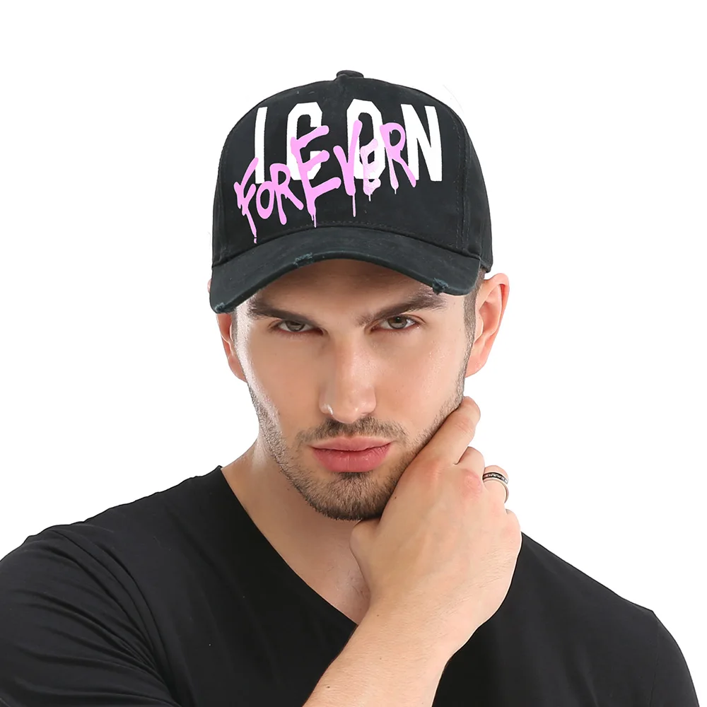 DSQ2 Brand Cap Baseball Caps ICON Letters Embroidery High Quality Cap cotton Men Women Customer Design Adjustable Hat