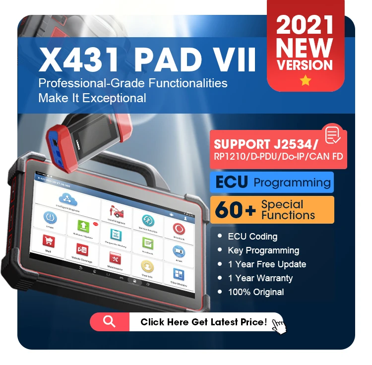 Global Version Lah X431 Pad7 Pad 7 v Iii Obd2 Diagun Dbscar5 24v Heavy Truck Adaptor Full Systems Diagnostic Machine for Cars