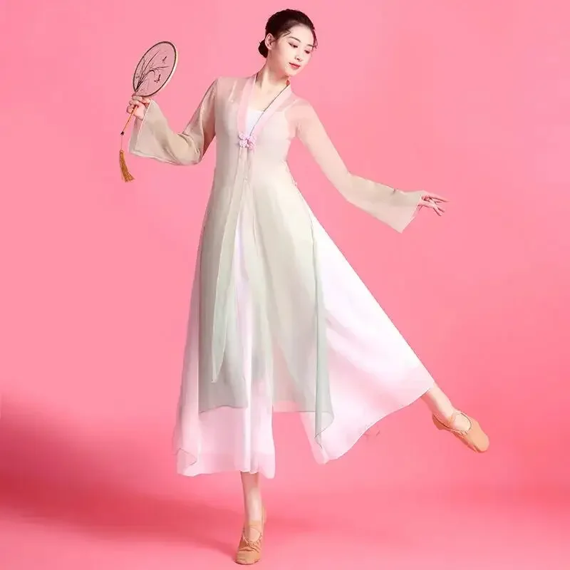 Abiti per la pratica della danza classica Abiti lunghi per donne adulte eleganti in stile antico Abiti da ballo in garza