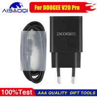 DOOGEE V20 Pro Charger 100% Original New Official Quick Charging Adapter + USB Cable Data Line Charger