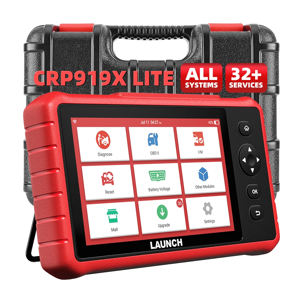 lau nch CRP919X Lite Bi-Directional Scan TooL Active Tests 32+ Services Upgraded Version Of CRP909X CAR DIAGNOSTIC TOOLS