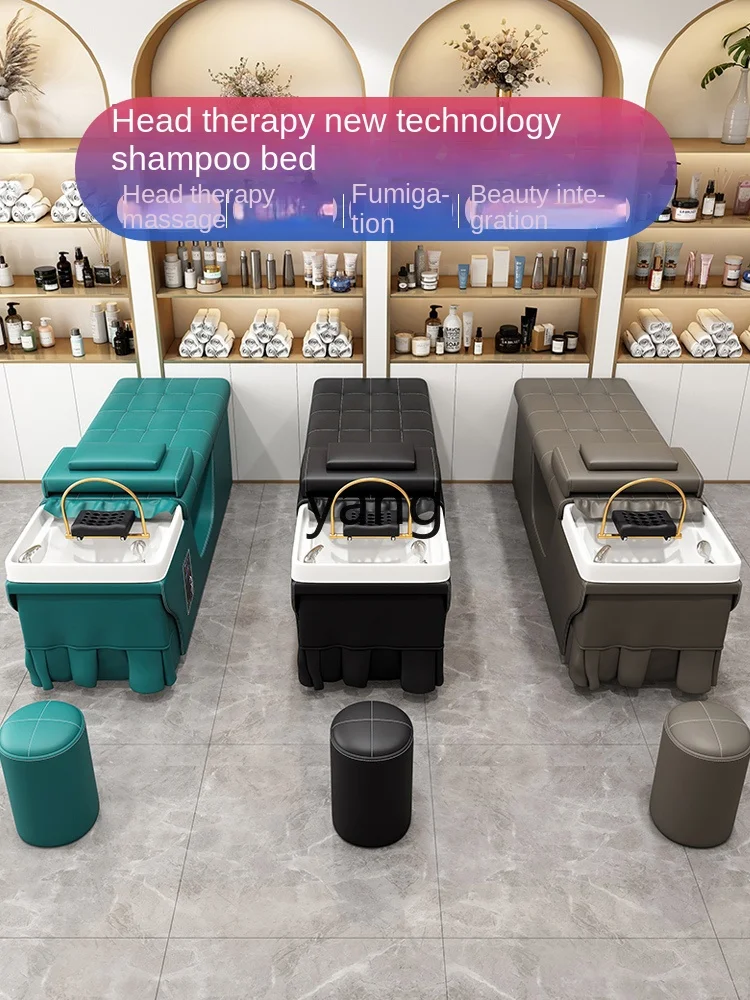 

LMMWater Circulation Shampoo Chair Hair Salon Beauty Salon Ear Cleaning Fumigation Massage Belt Water Heater
