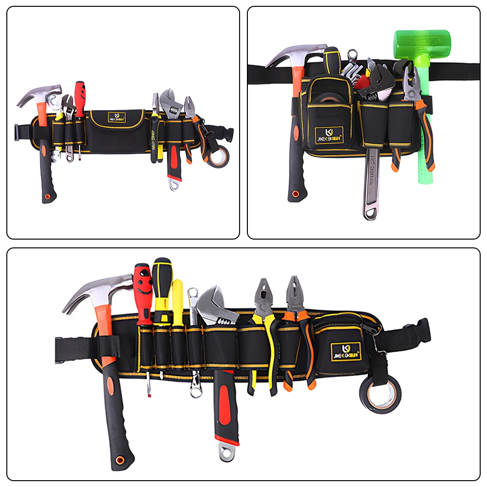Borsa portautensili di riparazione marsupio multifunzione tasca portautensili Hardware borsa portautensili in tessuto Oxford borsa portautensili per chiavi