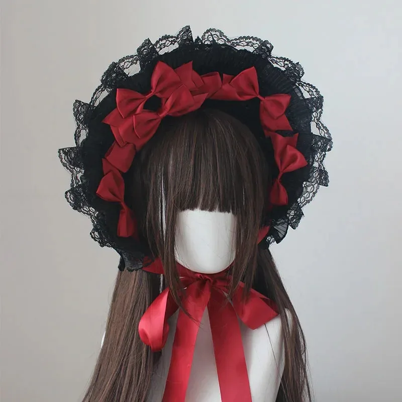 

2025 11 Капот оригинальный дизайн ручной работы Q2 убивает готический стиль Лолита Марвел выставочные аксессуары для волос плоская шляпа