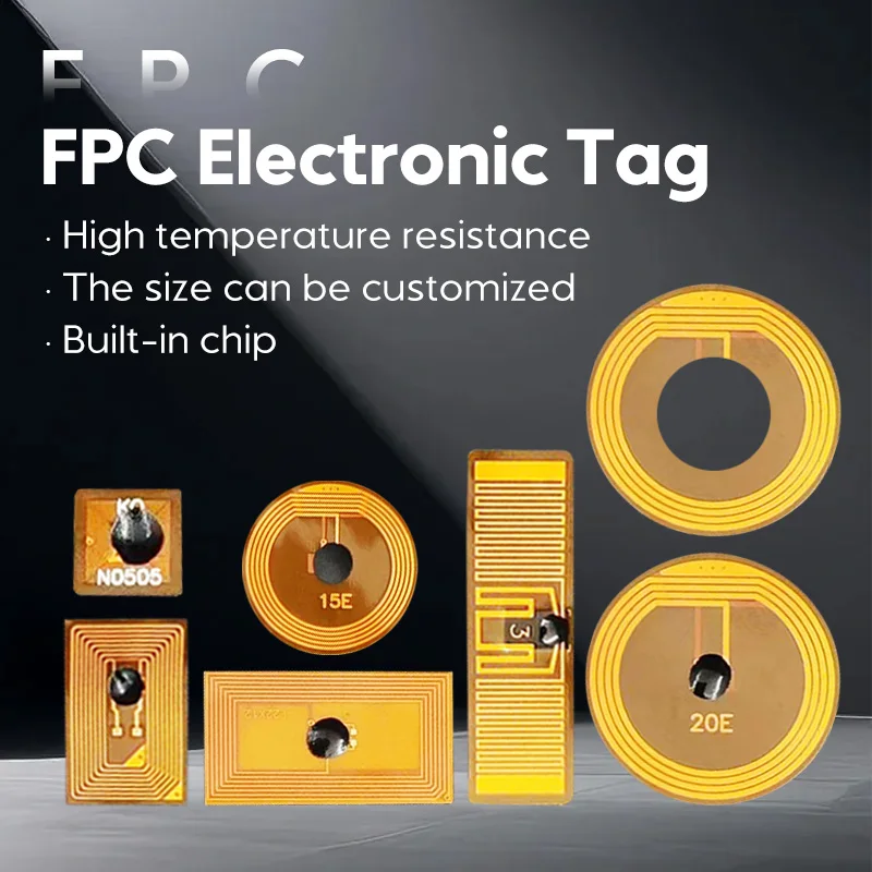 10pcs NFC Tags NT213 FPC Tag Stickers Flexible Smart Nail Electronic Tags NFC Key Tag Waterproof Programmable RFID Sticker