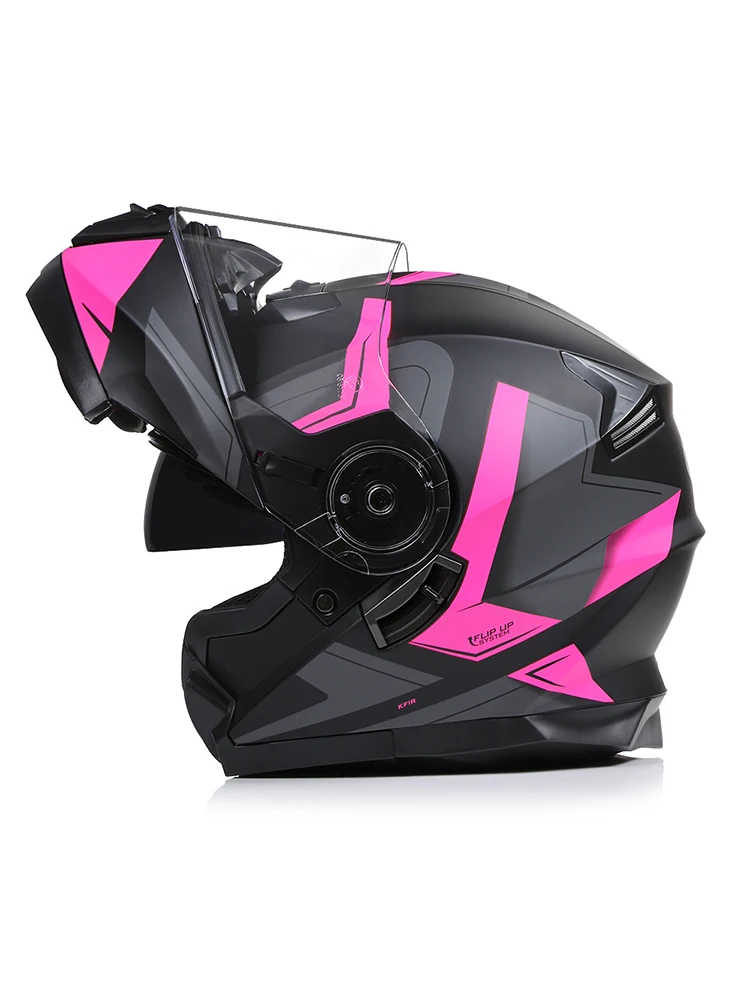 AliExpress BLD Hot Sales Motorcycle Helmet Inner Sun Lens Riding Bike Helmet Flip Up Modular Motocross Capacete Moto Open Face Casco Moto Dot