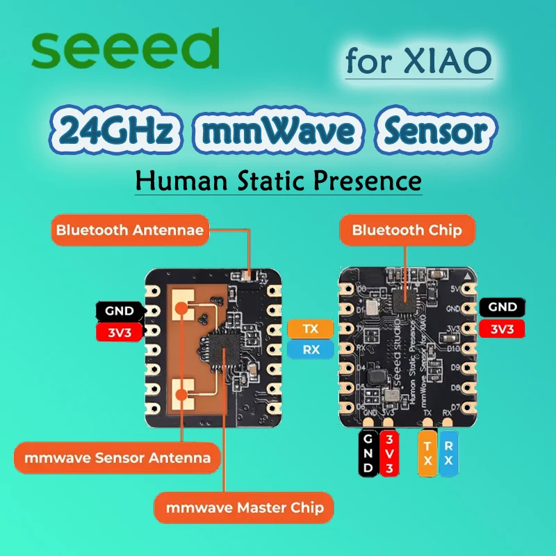 Seeed 24GHz mmWave Human Static Presence Sensor for XIAO  , Home Assistant, ESPHome - FMCW, Arduino support