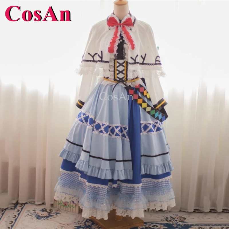 

CosAn【Customized】Game Touhou Project Hinanawi Tenshi Cosplay Costumes Gorgeous Sweet Dress Halloween Party Role Play Clothing