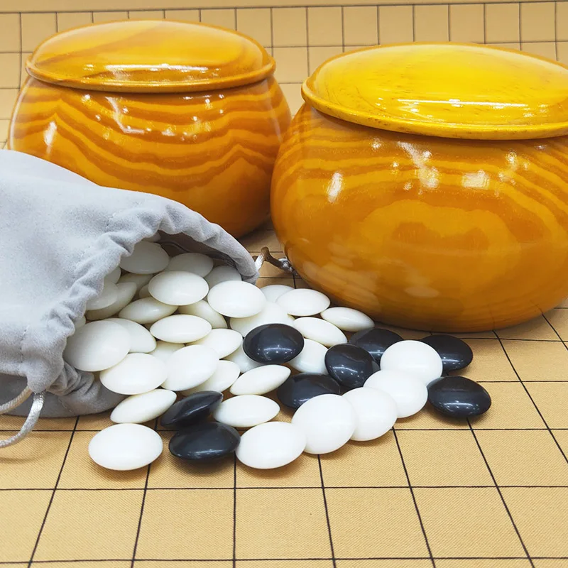 

Китайская настольная игра Weiqi, роскошная деревянная банка для шахматной доски из полиуретана, 60x45 см, шахматная доска 28x2, 5 мм, пластиковые шахматы